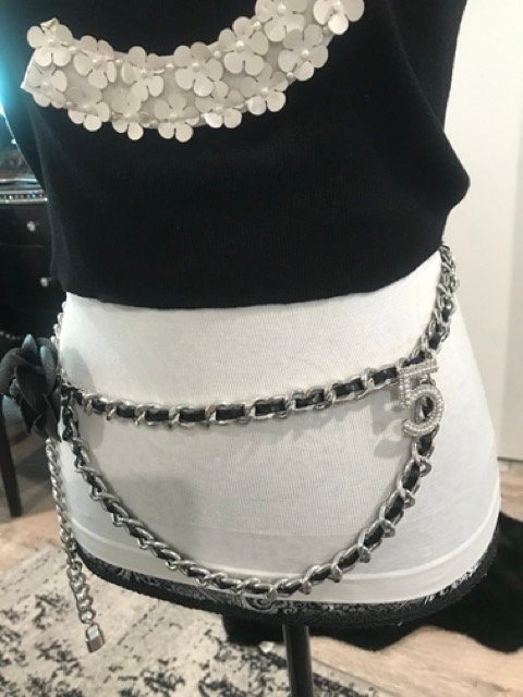 silver chain belt